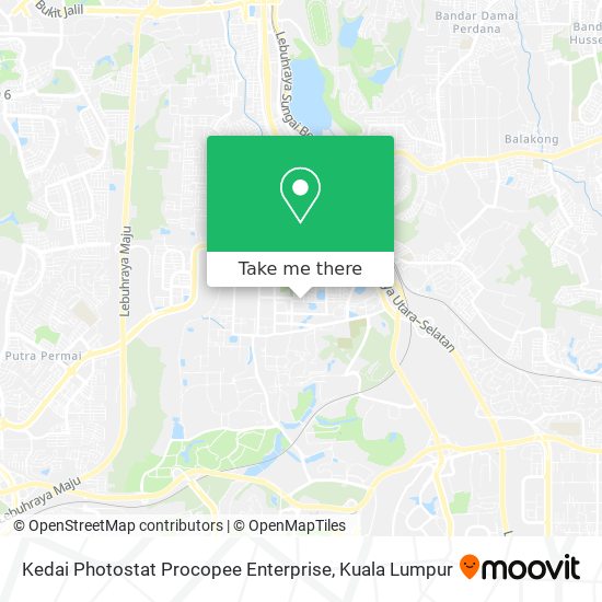 Kedai Photostat Procopee Enterprise map