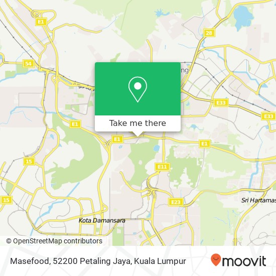 Masefood, 52200 Petaling Jaya map