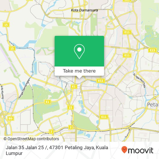 Jalan 35 Jalan 25 /, 47301 Petaling Jaya map