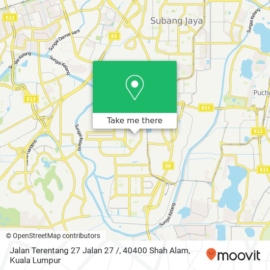 Peta Jalan Terentang 27 Jalan 27 /, 40400 Shah Alam