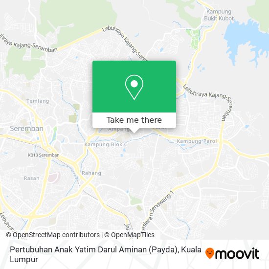 Pertubuhan Anak Yatim Darul Aminan (Payda) map