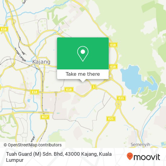 Tuah Guard (M) Sdn. Bhd, 43000 Kajang map