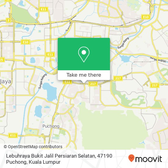 Peta Lebuhraya Bukit Jalil Persiaran Selatan, 47190 Puchong