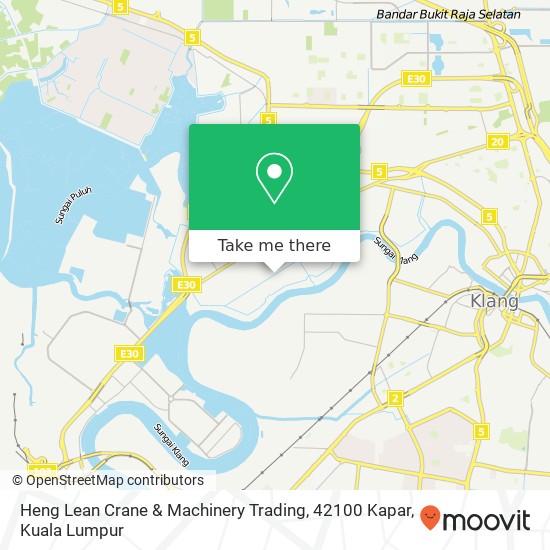 Heng Lean Crane & Machinery Trading, 42100 Kapar map