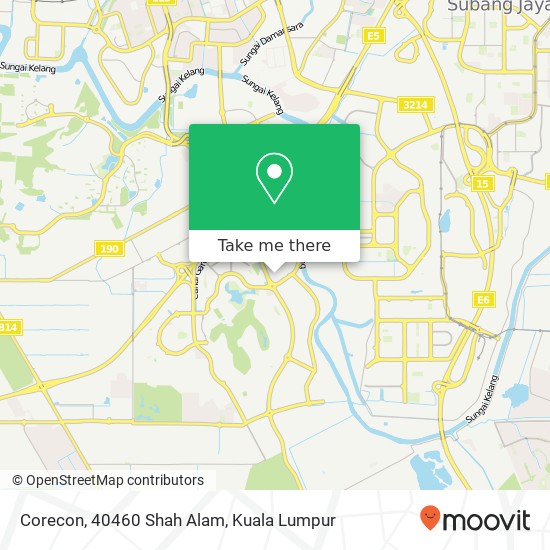 Peta Corecon, 40460 Shah Alam