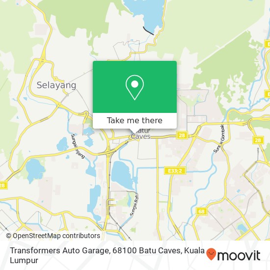 Transformers Auto Garage, 68100 Batu Caves map