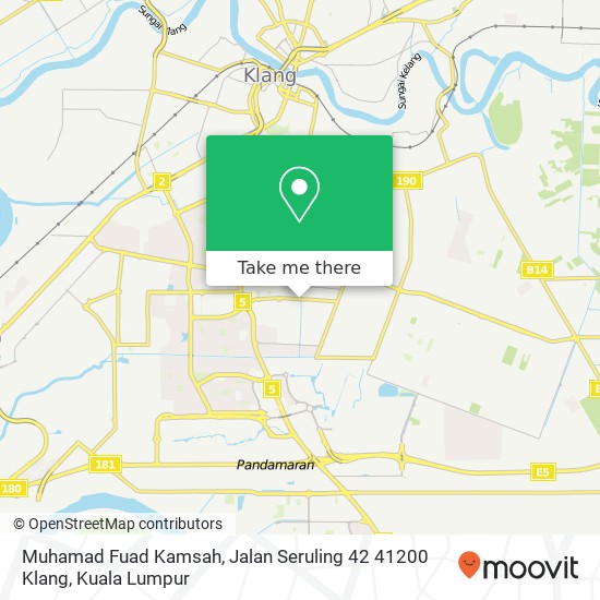 Muhamad Fuad Kamsah, Jalan Seruling 42 41200 Klang map