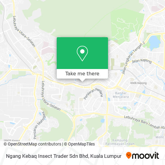 Ngang Kebaq Insect Trader Sdn Bhd map