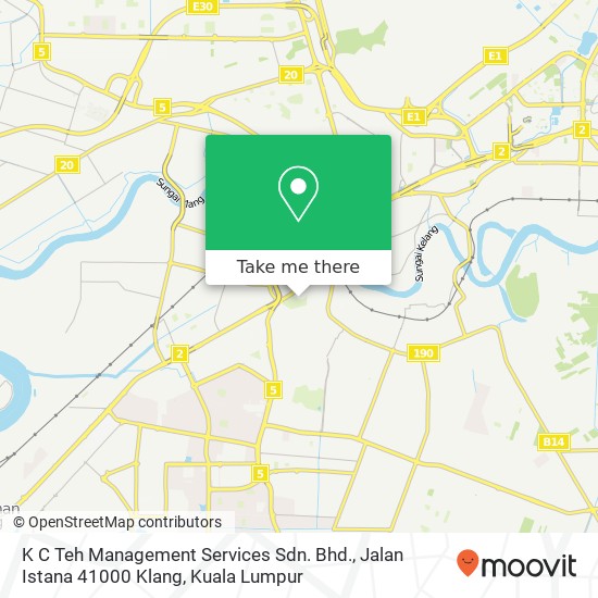 K C Teh Management Services Sdn. Bhd., Jalan Istana 41000 Klang map