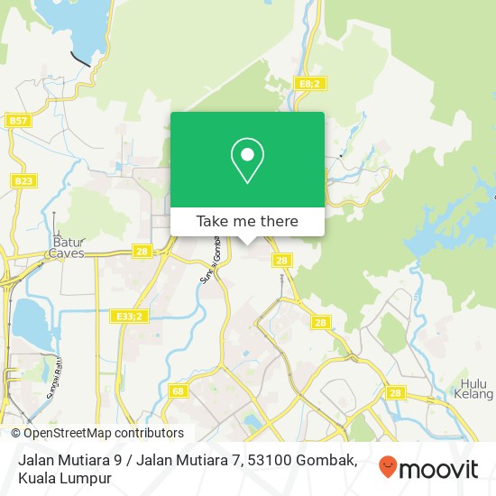Peta Jalan Mutiara 9 / Jalan Mutiara 7, 53100 Gombak