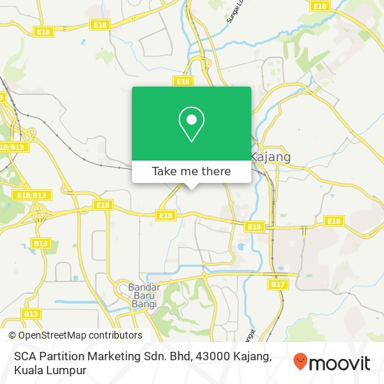 Peta SCA Partition Marketing Sdn. Bhd, 43000 Kajang