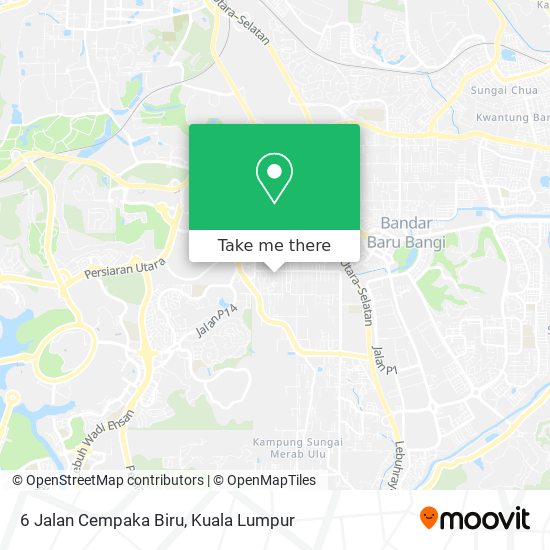 6 Jalan Cempaka Biru map