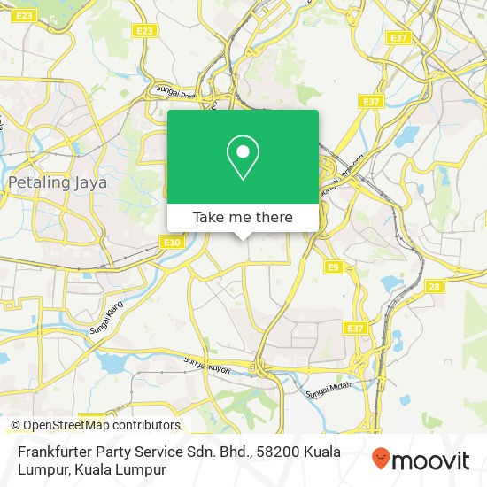 Peta Frankfurter Party Service Sdn. Bhd., 58200 Kuala Lumpur