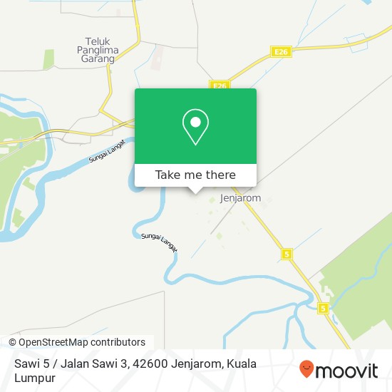 Peta Sawi 5 / Jalan Sawi 3, 42600 Jenjarom