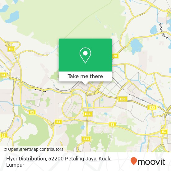 Flyer Distribution, 52200 Petaling Jaya map