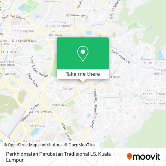 Peta Perkhidmatan Perubatan Tradisional LS