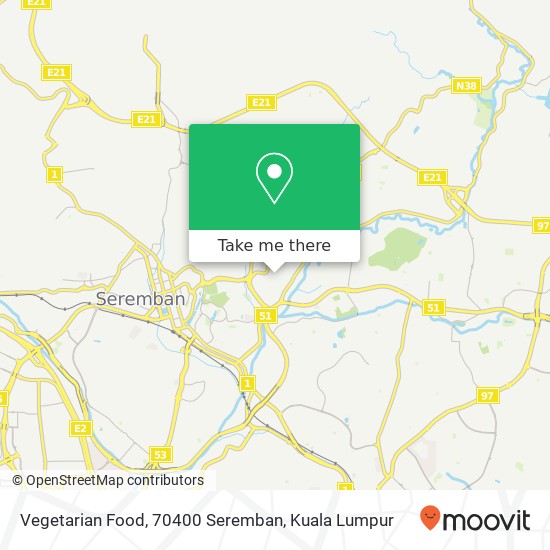 Vegetarian Food, 70400 Seremban map