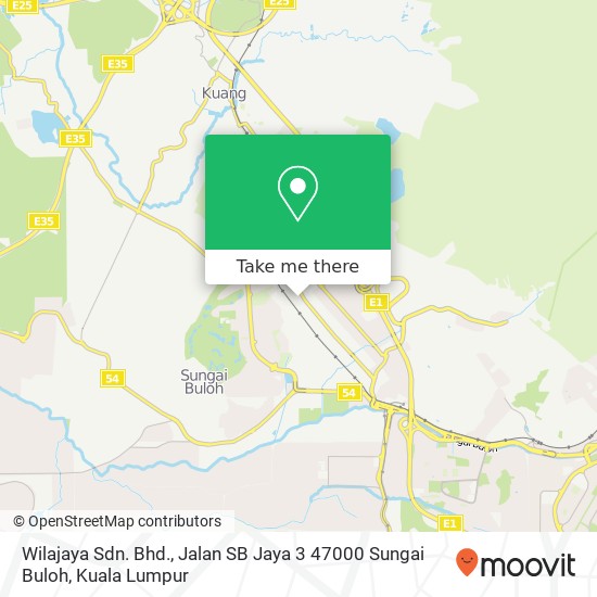 Wilajaya Sdn. Bhd., Jalan SB Jaya 3 47000 Sungai Buloh map