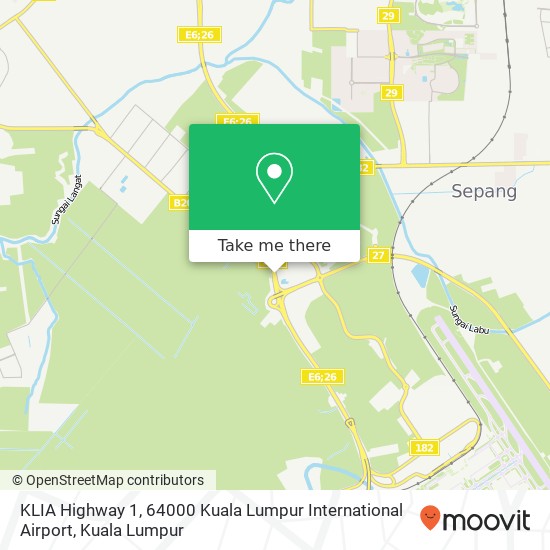 KLIA Highway 1, 64000 Kuala Lumpur International Airport map