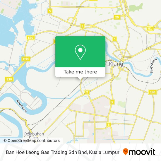 Peta Ban Hoe Leong Gas Trading Sdn Bhd