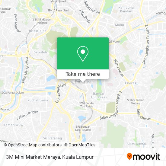 Peta 3M Mini Market Meraya