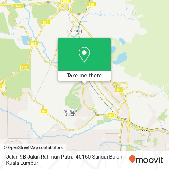 Peta Jalan 9B Jalan Rahman Putra, 40160 Sungai Buloh