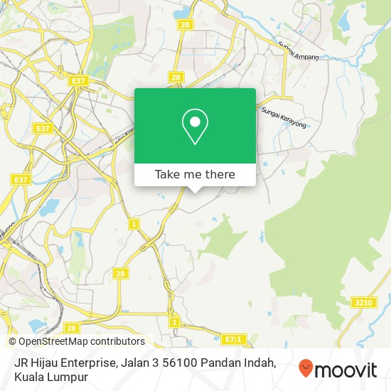 JR Hijau Enterprise, Jalan 3 56100 Pandan Indah map