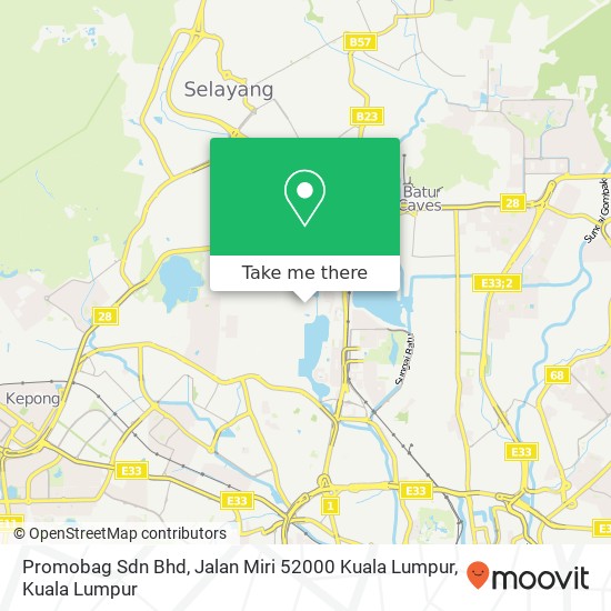 Promobag Sdn Bhd, Jalan Miri 52000 Kuala Lumpur map