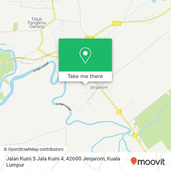 Peta Jalan Kuini 5 Jala Kuini 4, 42600 Jenjarom