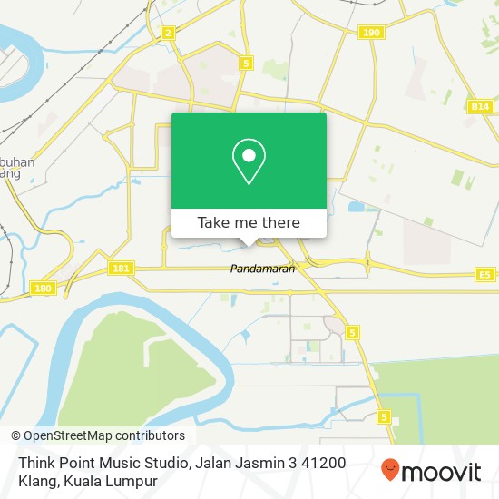 Think Point Music Studio, Jalan Jasmin 3 41200 Klang map