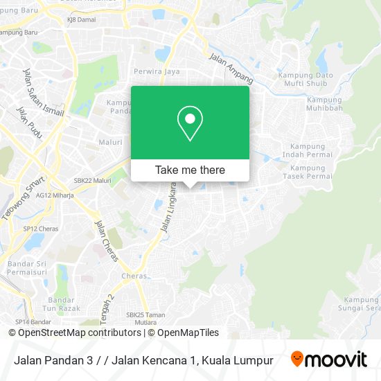 Peta Jalan Pandan 3 / / Jalan Kencana 1