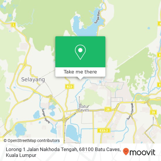 Lorong 1 Jalan Nakhoda Tengah, 68100 Batu Caves map