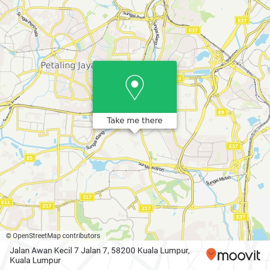 Jalan Awan Kecil 7 Jalan 7, 58200 Kuala Lumpur map