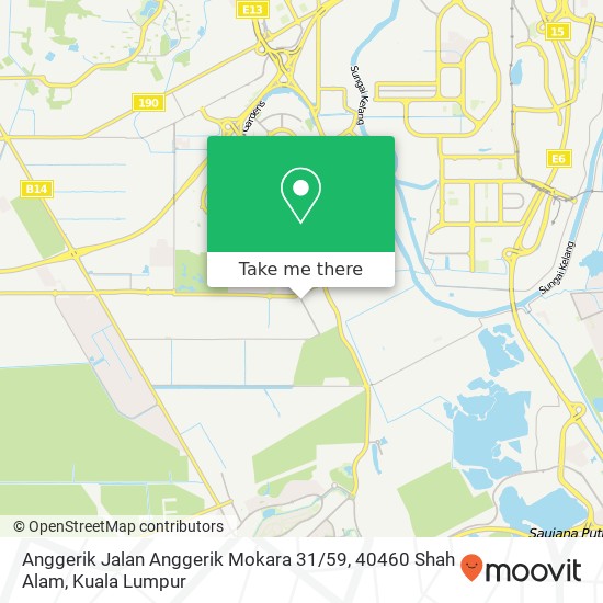 Peta Anggerik Jalan Anggerik Mokara 31 / 59, 40460 Shah Alam