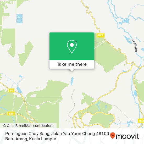 Peta Perniagaan Choy Sang, Jalan Yap Yoon Chong 48100 Batu Arang