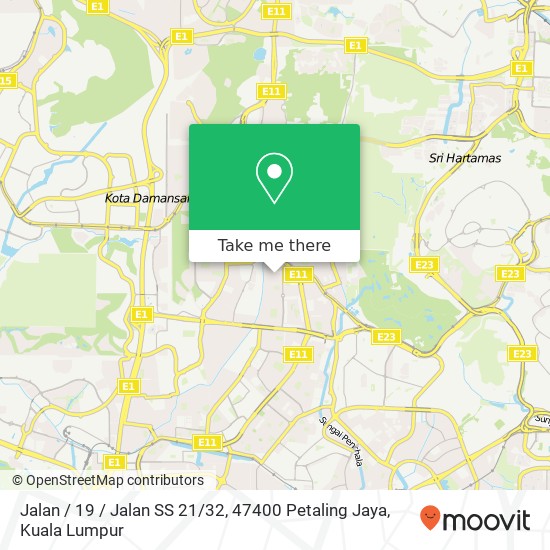 Jalan / 19 / Jalan SS 21 / 32, 47400 Petaling Jaya map