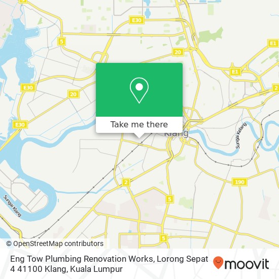 Eng Tow Plumbing Renovation Works, Lorong Sepat 4 41100 Klang map