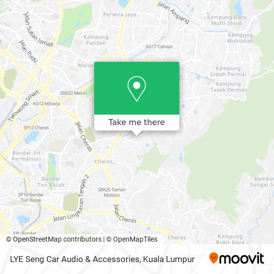 LYE Seng Car Audio & Accessories map