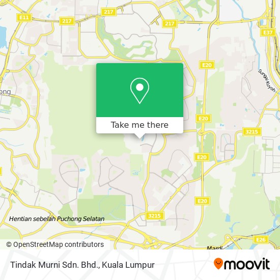 Tindak Murni Sdn. Bhd. map