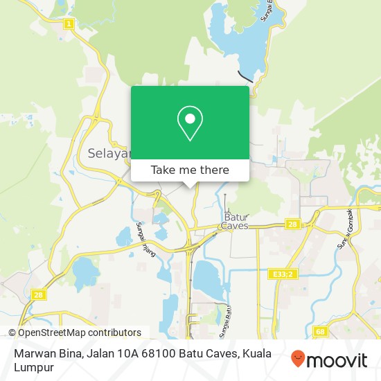 Marwan Bina, Jalan 10A 68100 Batu Caves map