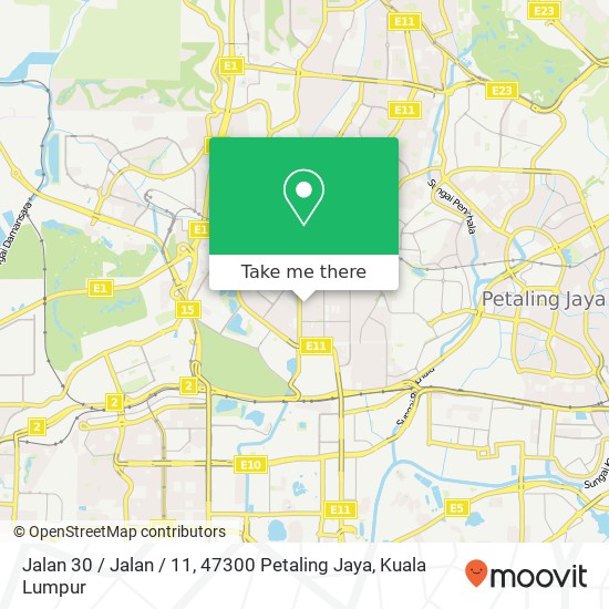 Jalan 30 / Jalan / 11, 47300 Petaling Jaya map