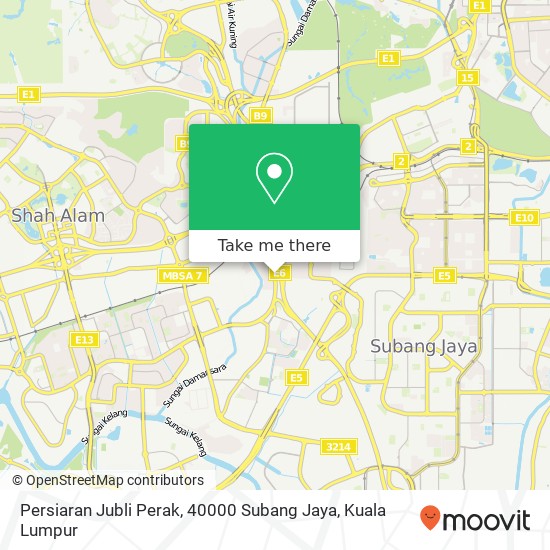 Peta Persiaran Jubli Perak, 40000 Subang Jaya