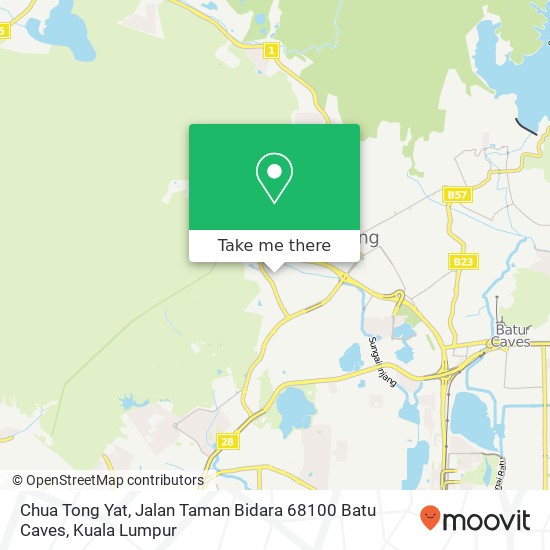 Chua Tong Yat, Jalan Taman Bidara 68100 Batu Caves map