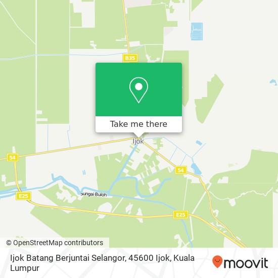 Peta Ijok Batang Berjuntai Selangor, 45600 Ijok