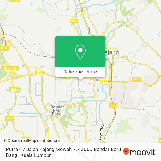 Putra 4 / Jalan Kajang Mewah 7, 43000 Bandar Baru Bangi map