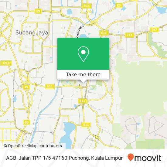 AGB, Jalan TPP 1 / 5 47160 Puchong map