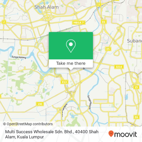 Multi Success Wholesale Sdn. Bhd., 40400 Shah Alam map