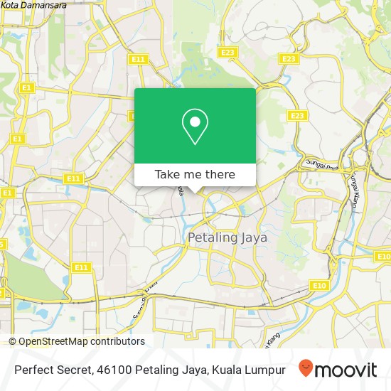 Perfect Secret, 46100 Petaling Jaya map