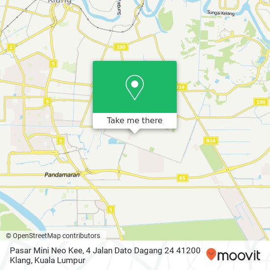 Pasar Mini Neo Kee, 4 Jalan Dato Dagang 24 41200 Klang map
