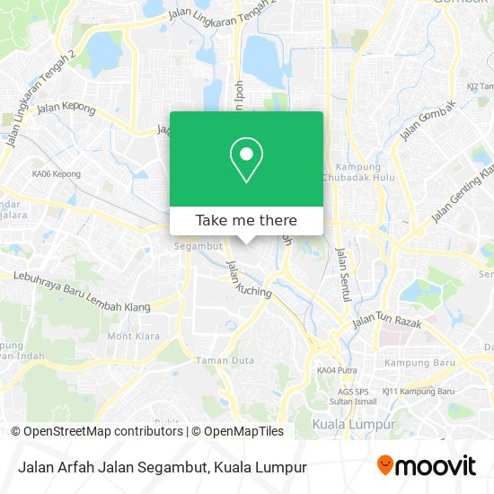 Peta Jalan Arfah Jalan Segambut